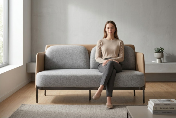 Style Classique Canapé 2 places Meubles Canapés Rembourrés Tissu Sofas Sofas Luxe Moderne