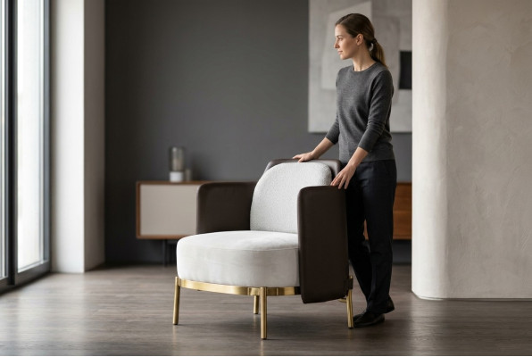 Canapé Relax Lounge Club Rembourrage Design Fauteuil en Cuir Luxe TV