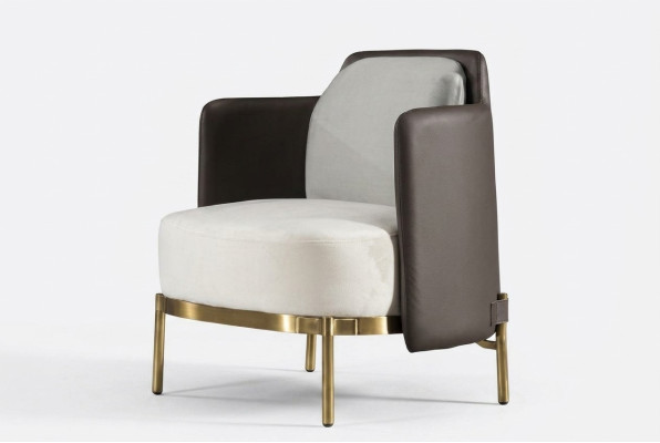 Canapé Relax Lounge Club Rembourrage Design Fauteuil en Cuir Luxe TV