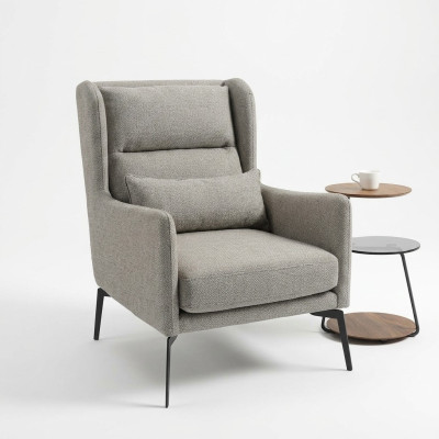 Fauteuil Chaise Rembourrage Télévision Cuir Textile Bois Tissu Design Salon Club Détente