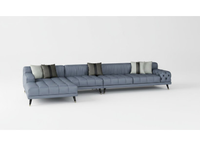 Canapé Chesterfield Canapé Rembourrage Mobilier de Luxe Design Canapé d'angle Cuir
