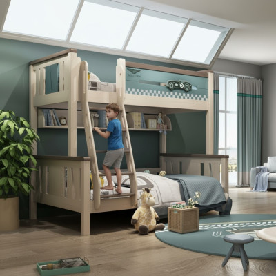 Lit superposé Lit enfant Lit superposé Lits Lit de jeu Lit en hauteur Lit superposé Double nouveau