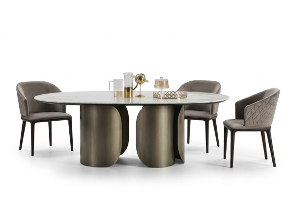 Tables Pierre Cuisine Moderne Table Salle à manger Table de salle à manger Mobilier de luxe Conception nouvelle