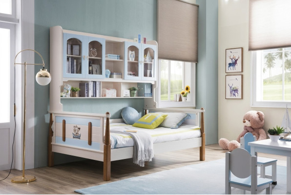 Lit d'enfants Lit superposé Lit mezzanine Lit de jeu Chambre d'enfants Lit superposé Lit superposé double