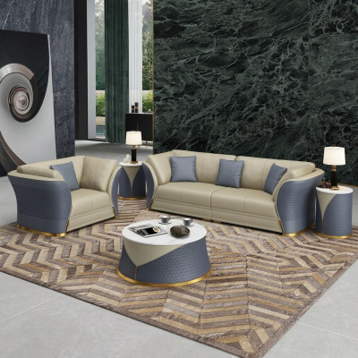 Ensemble de canapés 3+1 places Canapés Canapé Mobilier rembourré Canapés Cuir Bureau neuf