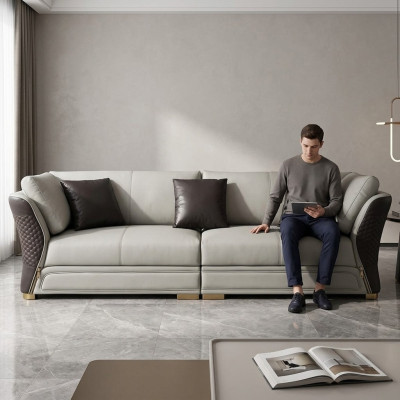Canapé design quatre places, canapé pour le salon, canapé, revêtement de canapé