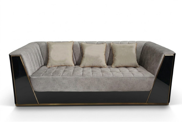 Canapé 3 places Canapés Luxueux Tissu Grand Canapés Rembourrage Designer Meubles trois places