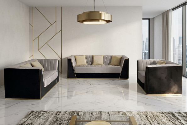 Canapés design Meubles rembourrés Canapés Modernes Luxueux et élégants Ensemble de 3+2+1 places
