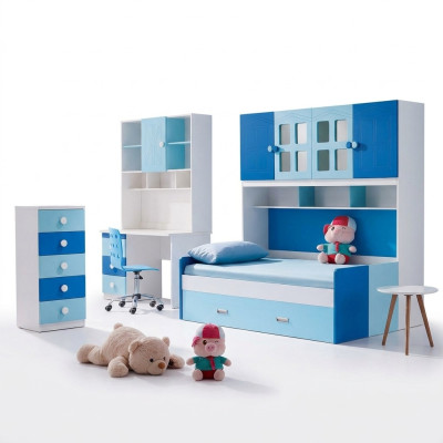 Chambre de jeunesse et d'enfants Design Table Lit Commode Ensemble nouveau