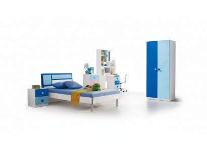 Ensemble de chambre d'enfants, lit armoire moderne chambre de jeunesse nouvelle ensemble de 4 pièces
