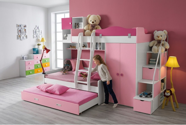 Lit superposé Lit d'enfants Bus Lit superposé double Lits Chambre d'enfants Lit Lit d'enfants