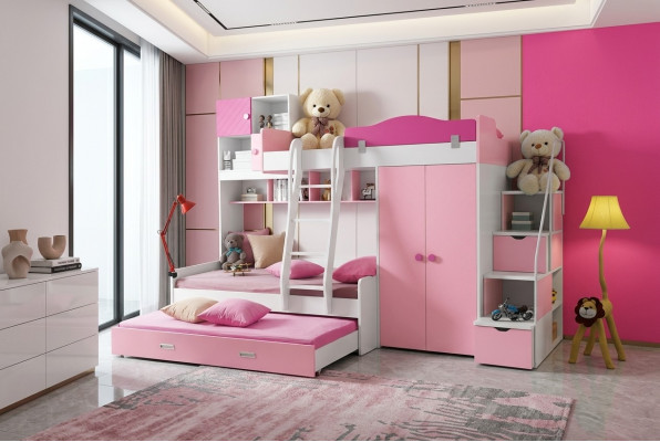 Lit superposé Lit d'enfants Bus Lit superposé double Lits Chambre d'enfants Lit Lit d'enfants
