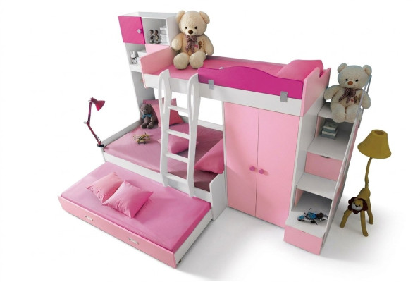 Lit superposé Lit d'enfants Bus Lit superposé double Lits Chambre d'enfants Lit Lit d'enfants