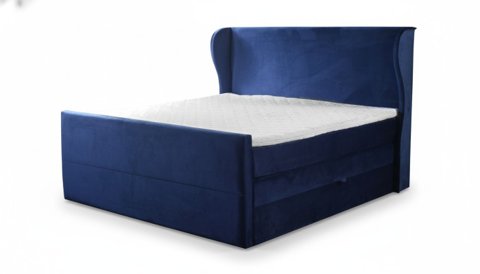 Lit double design dans un style moderne avec des éléments de minimalisme