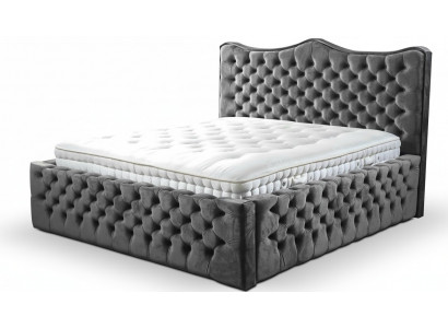 Conception de luxe double chambre d'hôtel complet boxspring lits lit rembourrage
