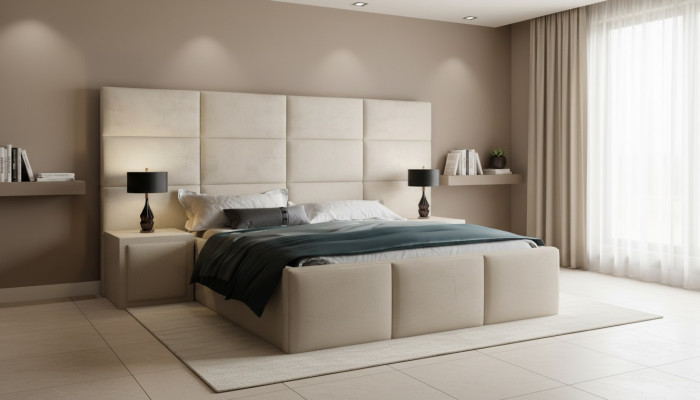 Lit de design Boxspring Lits Matrimonial Matelas Chambre de sommeil de luxe Hôtel
