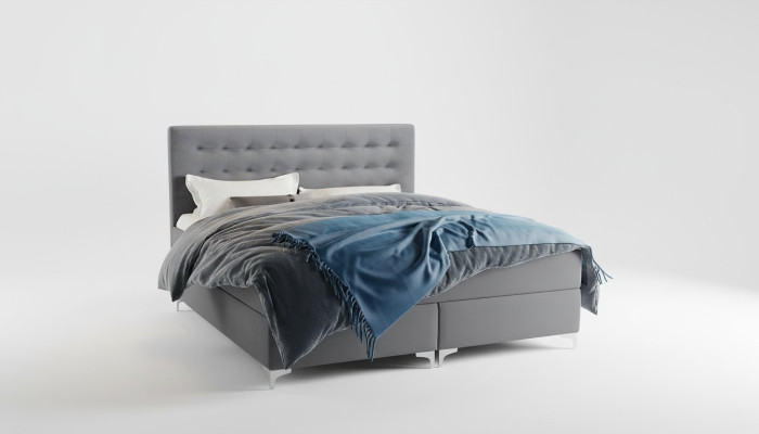 Meubles de chambre Lit cadre 180x200 Lit de design de luxe Lits doubles Rembourrage
