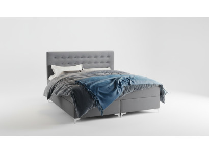 Meubles de chambre Lit cadre 180x200 Lit de design de luxe Lits doubles Rembourrage