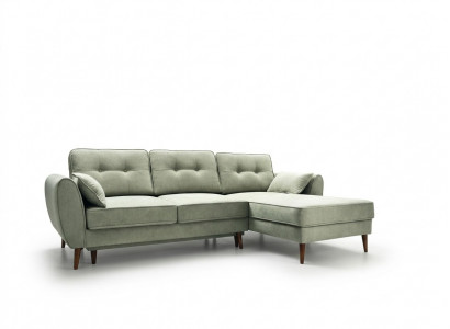 Canapé d'angle design Canapé en L-forme Mobilier Lit Fonctions Textile Cuir Canapé-lit