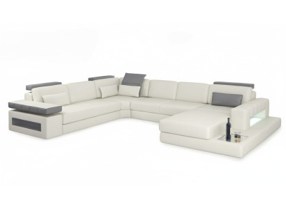 Designer Living Landschaft Sofa Couch Ecksofa Polsterung Wohnlandschaft U-Form