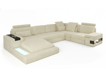 Canapé d'angle Coin Rembourrage Paysage vivant Canapé Sofa Coins en U Nouveaux meubles