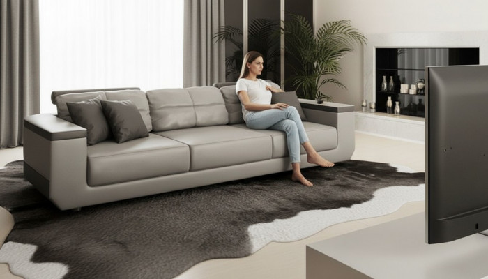 Canapé moderne 3 places XXL canapé en tissu de designer canapés de luxe design 3 places