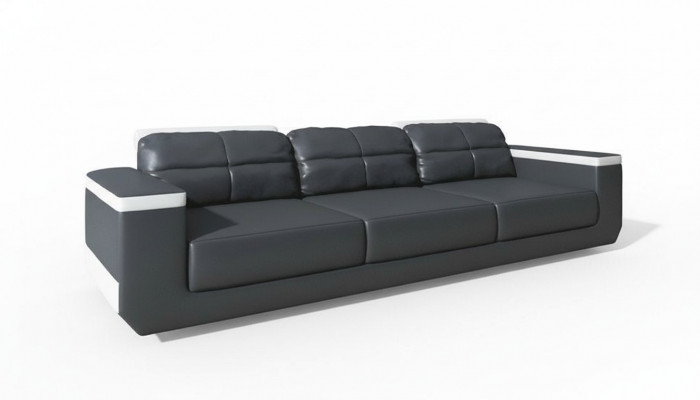 Grand canapé canapé rembourré Meubles Canapés Lits XXL Chambre Salon nouveau