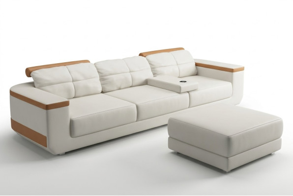 Canapé 3 places en tissu Canapés Canapé Rembourrage Canapé de luxe Style moderne Grand canapé xxl