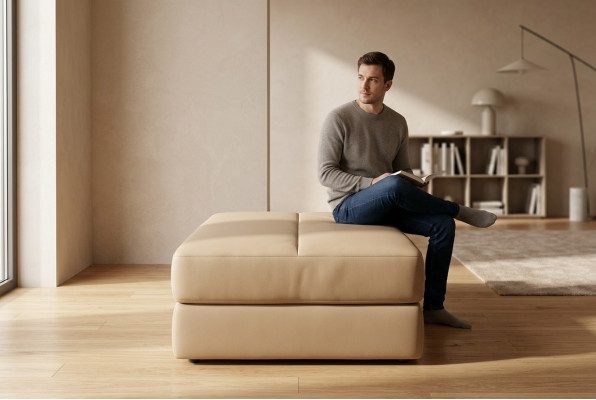 Tabouret Ottoman Pouf Tabouret designer Tabouret Rembourrage Tabouret de salon Repose-pieds