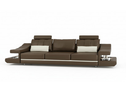 Canapé design de luxe moderne 3 places en tissu marron pour canapés d'angle