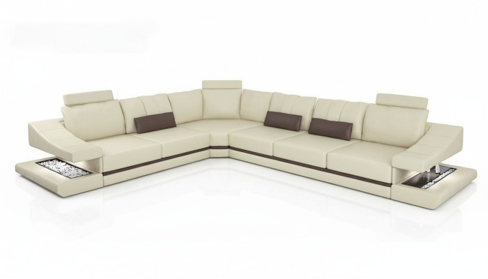 Canapé d'angle Canapé d'angle Canapé Meubles rembourrés Salon Textile en forme de L Sofas