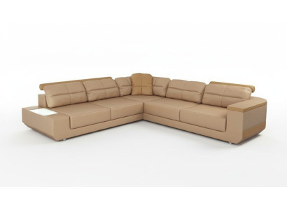 Canapé d'angle Canapés Luxe Cuir en forme de L tissu Canapé d'angle moderne Canapé de salon paysage