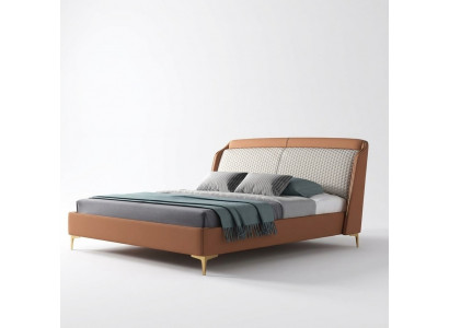 Revêtement de lit Design de luxe Hôtel Double Mariage Chambre de couchage en cuir 180x200cm