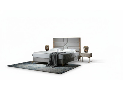 Lit de conception de luxe Rembourrage Lit double de l'hôtel Lits de mariage Chambre de sommeil 180x200cm