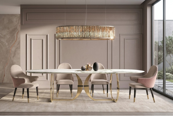Table à manger en acier inoxydable Salle à manger Salon Cuisine moderne Tables en métal design