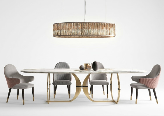 Table à manger en acier inoxydable Salle à manger Salon Cuisine moderne Tables en métal design