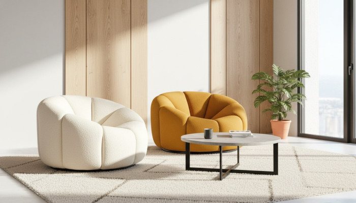 Fauteuil Fauteuil Designer Relax Siège Design Canapé Salon Club Textile Mobilier Textile