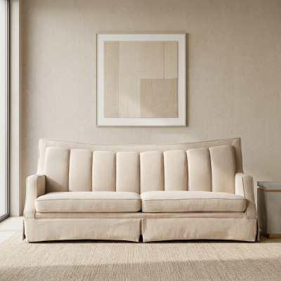 Canapé en tissu Trois places Mobilier Siège relax Design Canapé Canapé en tissu 3 places