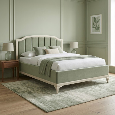 Conception lit de luxe Double Lit Hôtel Dormir Chambre Cuir Moderne Tissu 160*200cm