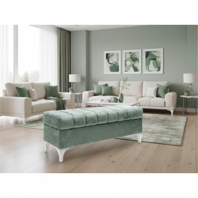 Tabouret design Chaise longue Salon Moderne Banquette repose-pieds 140 x 43cm neuf