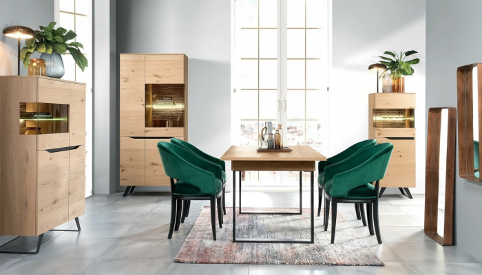Vitrine en verre moderne Étagères Armoire en bois Designé Vitrines Étagères Armoires neufs