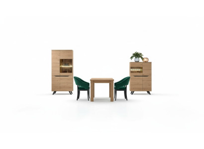 Vitrine en verre moderne Étagères Armoire en bois Designé Vitrines Étagères Armoires neufs