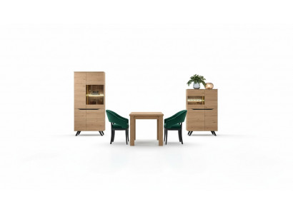 Vitrine en verre moderne Étagères Armoire en bois Designé Vitrines Étagères Armoires neufs