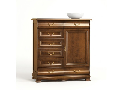 Commode moderne Marron Commodes Bois Design Meuble Buffet Étagère Hôtel nouveau