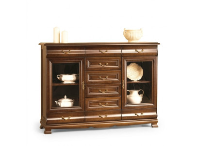 Commode Buffet Armoire Commodes Bois Verre Salon Design Mobilier Étagère Hôtel