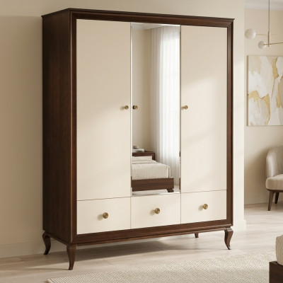 Armoire avec miroir Armoire en bois Armoire de designer Armoires de chambre