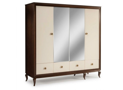 Armoire avec miroir 4 portes Armoire en bois avec 3 tiroirs neufs