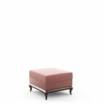 Tabouret repose-pieds carré Ottoman 60 x 45 cm Tabouret designer rose