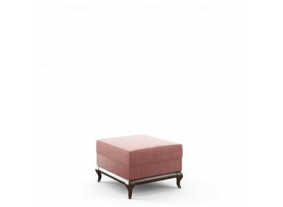 Tabouret repose-pieds carré Ottoman 60 x 45 cm Tabouret designer rose
