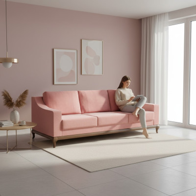 Canapé 3 places Canapé-lit Trois places Style moderne Meuble Designer avec fonction lit
